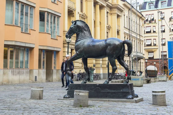 Denkmal der Pferde, Stockholm — Stockfoto