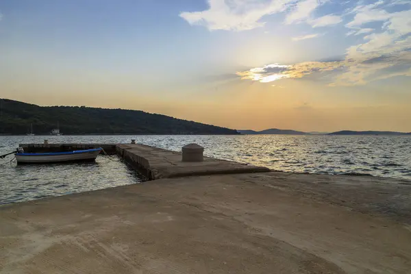 Solnedgång sky av Kroatien — Stockfoto