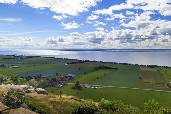 Landsbygden nära sjön Vettern, Sverige — Stockfoto