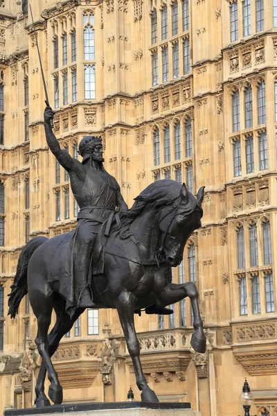 Denkmal für König Richard Löwenherz, London — Stockfoto