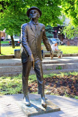 Anıt edebi karakter Panikovsky, Kiev, Ukrayna