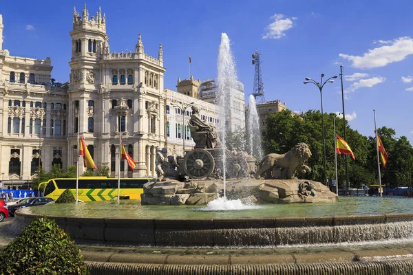 Cibeles Springvand, Madrid - Stock-foto