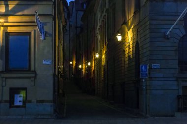 Gece eski Stockholm