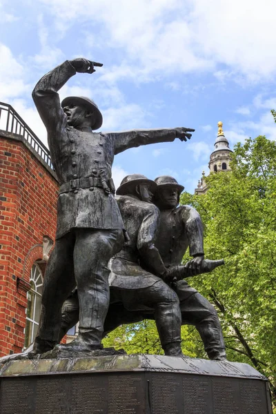 Los Bomberos Nacionales Memoria, Londres — Foto de Stock