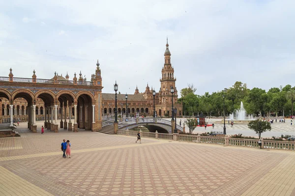 Plaza de Espanha em Sevilha — Fotografia de Stock