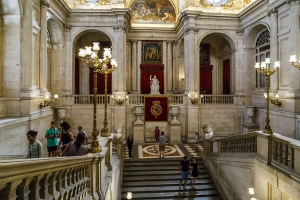 Interiores del Palacio Real de Madrid — Foto de Stock