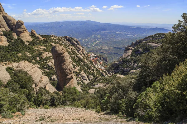 Vista aérea desde el Monte Montserrat, España —  Fotos de Stock