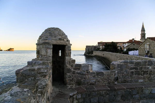 Fortress walls of Budva, Montenegro — Stock Photo, Image