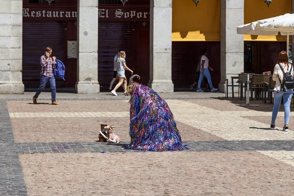 Artista callejero en Madrid — Foto de Stock