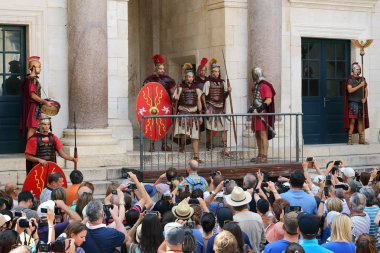 Günlük performans Diocletian'ın Palace, Split, Hırvatistan