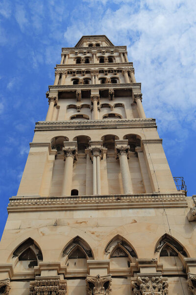 The belfry of St. Doymus Cathedral, Split, Croatia