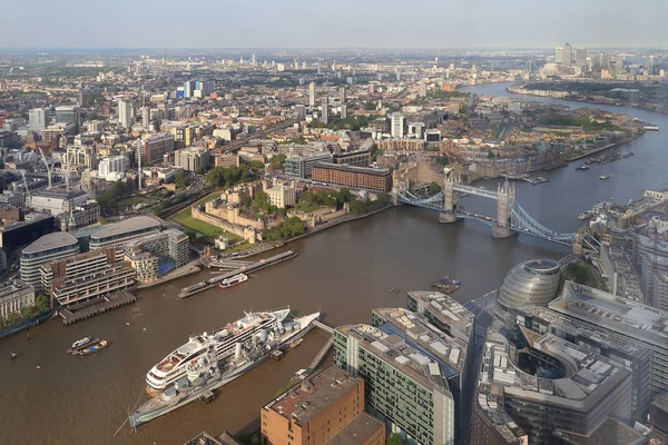 Uma vista aérea do leste de Londres — Fotografia de Stock