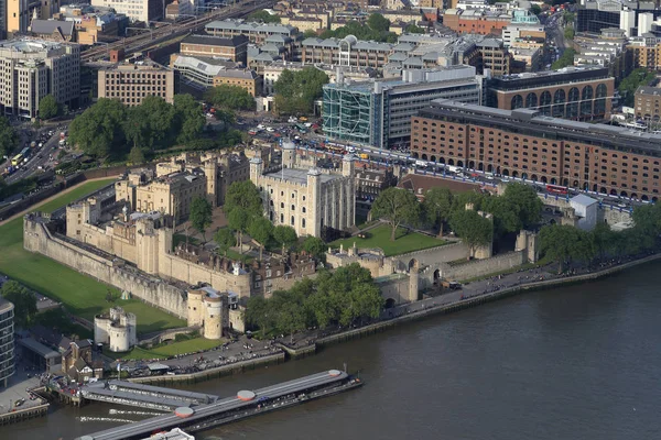 Eine Luftaufnahme des Londoner Turms — Stockfoto