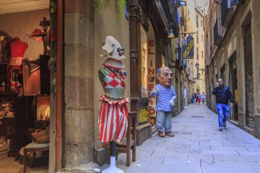 Barselona Gothic Quarter sokakta