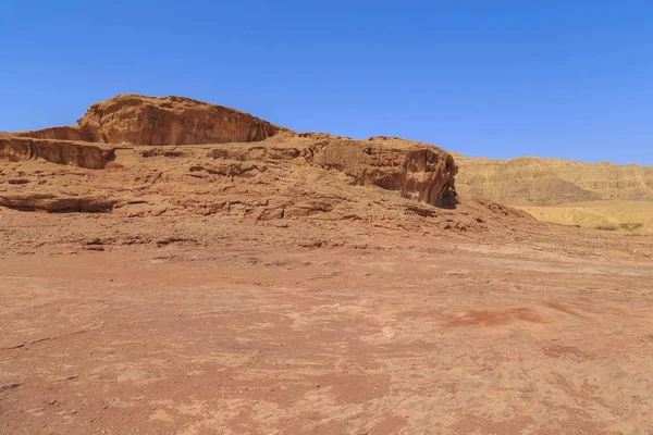 아 라바 사막, 이스라엘 팀 나 계곡의 환상적인 색상 — 스톡 사진