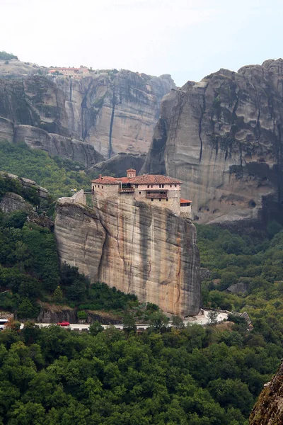 Moni Agias Varvaras Rousanou Meteora bölgedeki Manastırı — Stok fotoğraf