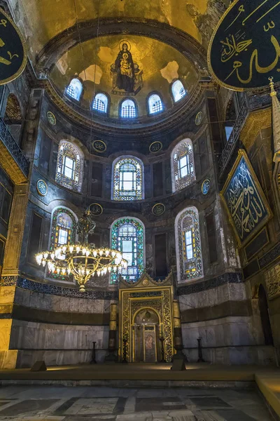 Interior of Hagia Sophia, Istanbul — Stock Photo, Image