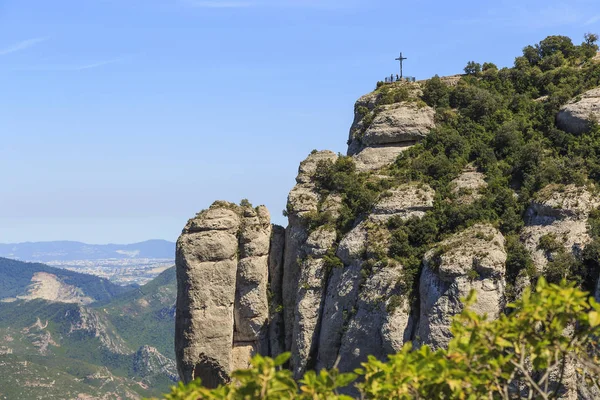 Płaskowyż Sant Miguel, Montserrat, Hiszpania — Zdjęcie stockowe
