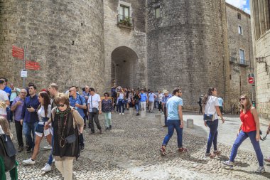 Ortaçağ tarihi kent Girona, İspanya