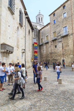 Ortaçağ tarihi kent Girona, İspanya