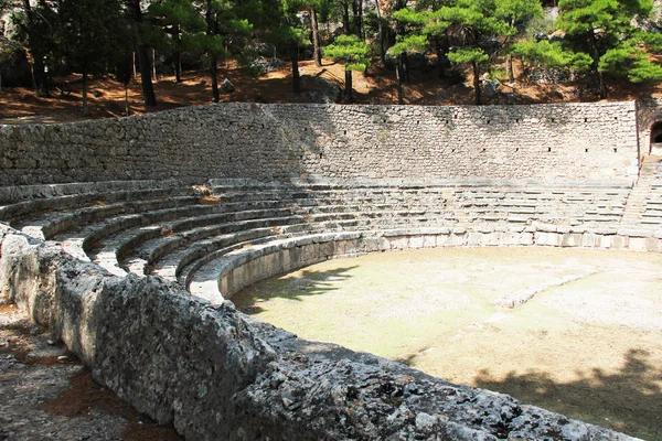 Frammento degli stand dell'Antico Stadio Delfico, Grecia — Foto Stock