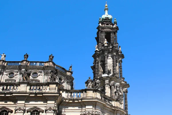 Hofkirche, Dresden, çan kulesi — Stok fotoğraf