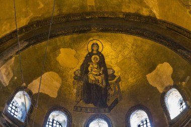 Aya Sofya, ISTA apsis Virgin mozaik görüntü