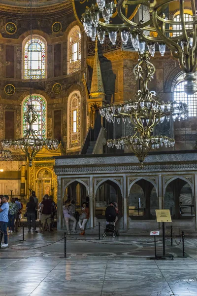 Inre av Hagia Sophia, Istanbul — Stockfoto