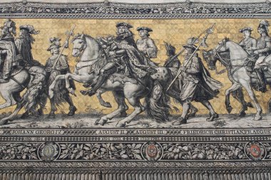 Parça porselen panelin prensler, Dresd alay