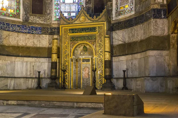 Innenraum der Hagia Sophia, Istanbul — Stockfoto