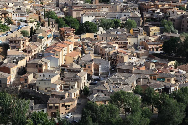 An aerial view of the historic district of Toledo — Stock Photo, Image