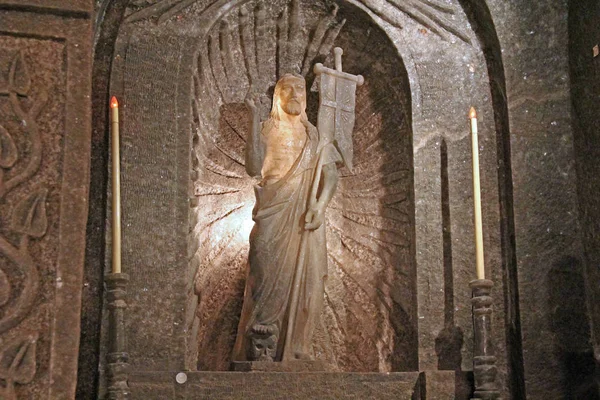 Interior del Museo de la Mina de Wieliczka, Polonia —  Fotos de Stock