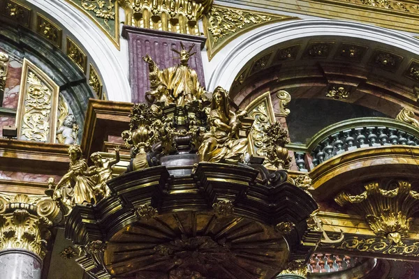 Detalhe do interior da Igreja Jesuíta, Viena — Fotografia de Stock