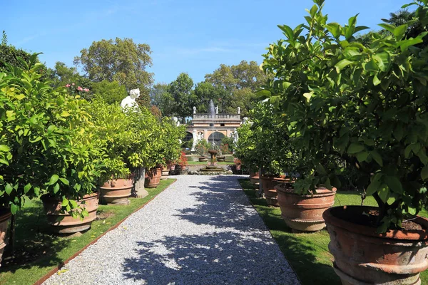 Giardino barocco di Palazzo Pfanner, Lucca, Italia — Foto Stock