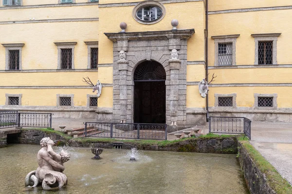 Salzburg Austria May 2019 Entrance Artificial Grottoes Helbrunn Palace — стокове фото