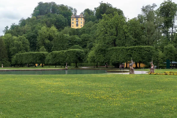 Salzburg Österreich Mai 2019 Sieht Das Mountschloss Vom Wasserparterre Des — Stockfoto