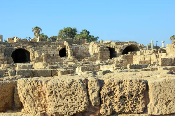 Caesarea Istael Maio 2019 Estas São Ruínas Antiga Cesareia Construída — Fotografia de Stock