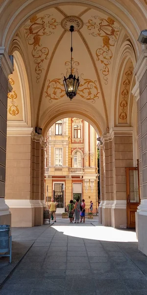 Odessa Ukraine Juin 2019 Est Passage Voûté Portail Central Opéra — Photo