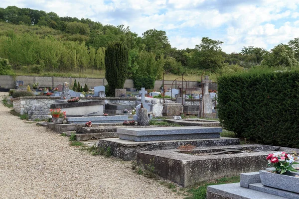 Giverny Francia Agosto 2019 Este Cementerio Rural Una Colina Las — Foto de Stock