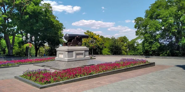 Odessa Ucraina Giugno 2019 Tratta Cannone Della Fregata Inglese Tiger — Foto Stock