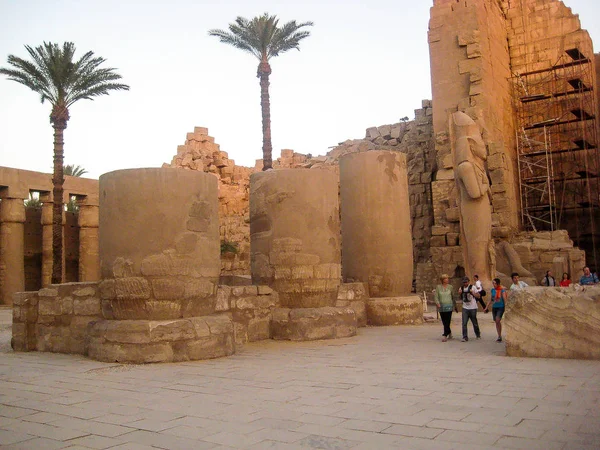 Chrám Karnaka Luxusním Městě Egypt — Stock fotografie