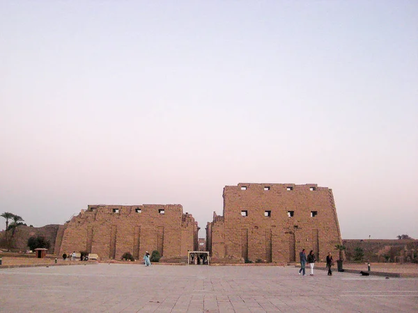 Temple Karnak Dans Ville Luxe Egypte — Photo