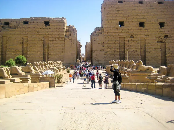 Ναός Karnak Luxor Πόλη Egypt — Φωτογραφία Αρχείου