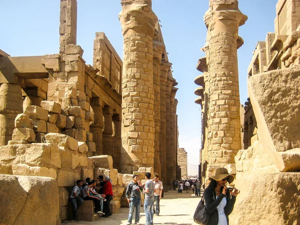 Chrám Karnaka Luxusním Městě Egypt — Stock fotografie