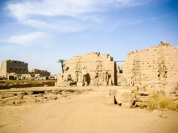 Temple Karnak Dans Ville Luxe Egypte — Photo