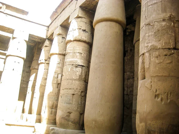 Temple Karnak Dans Ville Luxe Egypte — Photo