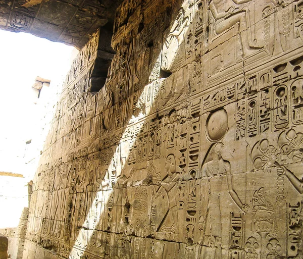 Temple Karnak Dans Ville Luxe Egypte — Photo