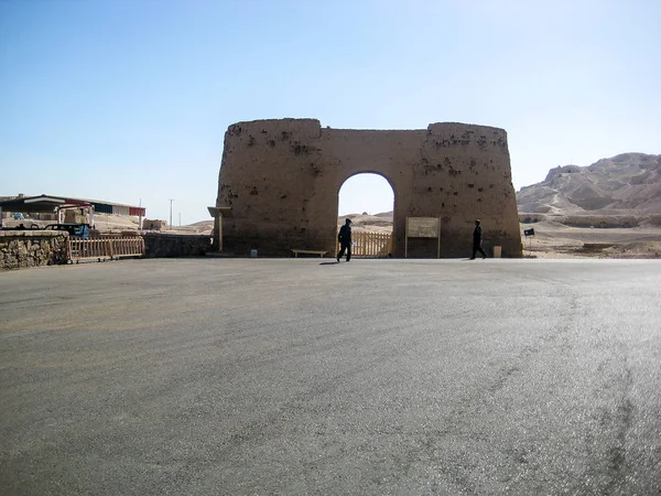 Temple Karnak Dans Ville Luxe Egypte — Photo