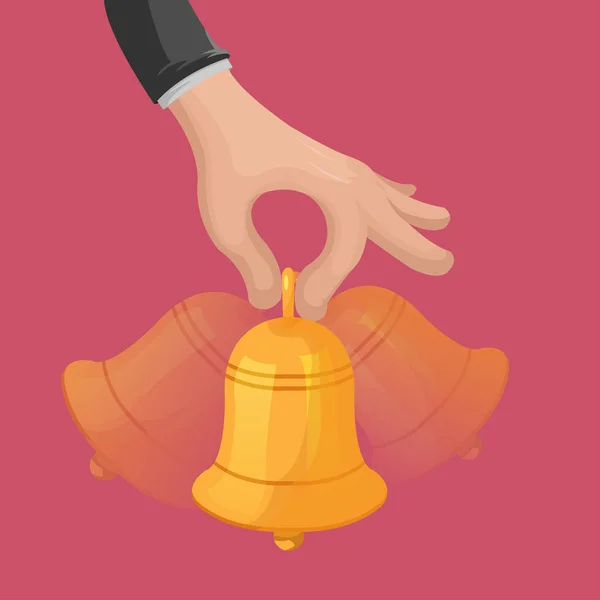 El tutma Shake Bell Parlatıcı vektör — Stok Vektör