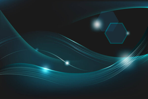 Абстрактный темно-синий технологический фон
